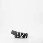 Reversible belt, Valentino Garavani, luxury accessories, VLogo belt, premium leather belt