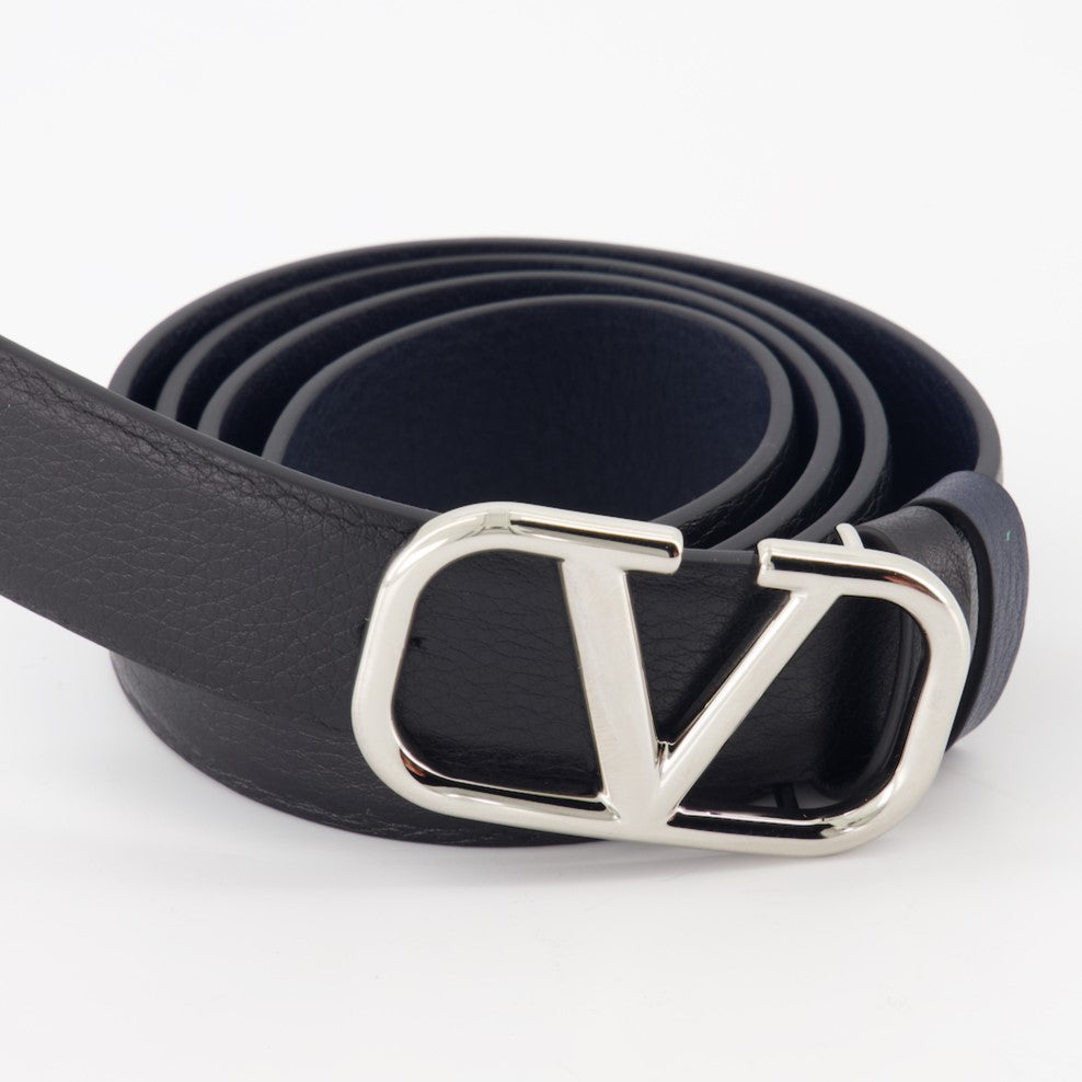 Reversible belt, Valentino Garavani, luxury accessories, VLogo belt, premium leather belt