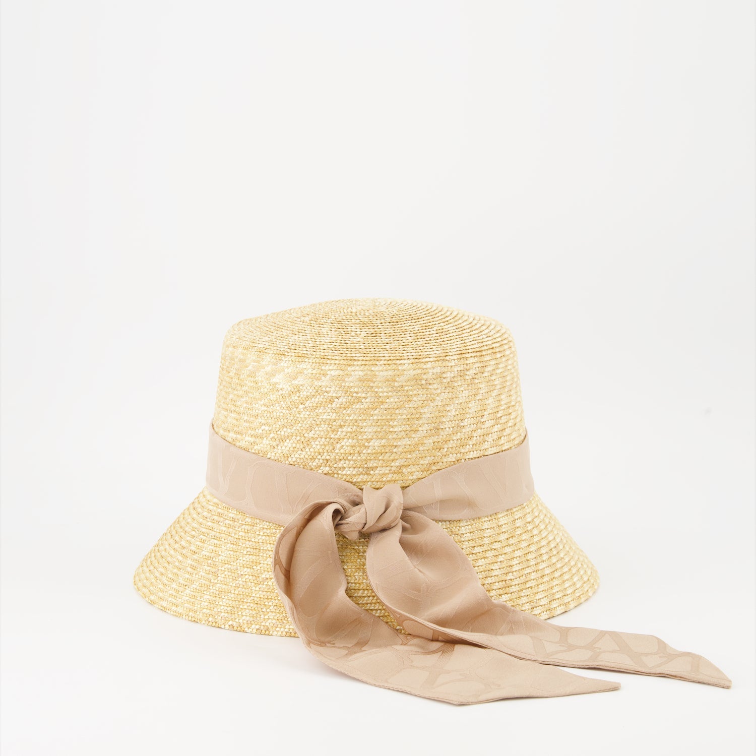 luxury straw hat, Valentino Garavani hat, beige summer hat, designer hats, VLogo straw hat
