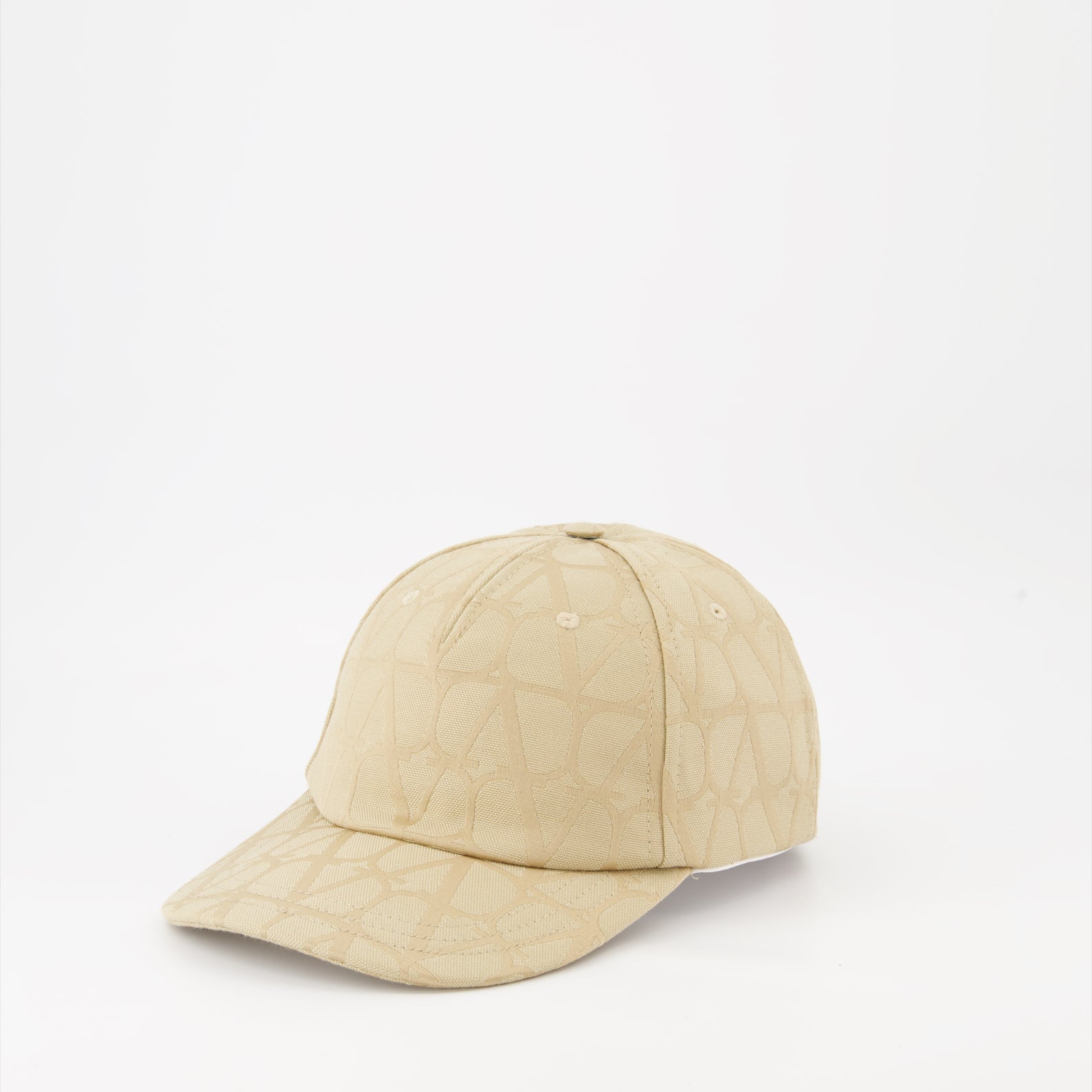 Valentino Garavani, VLogo cap, luxury cap, high-end accessories, beige cotton cap