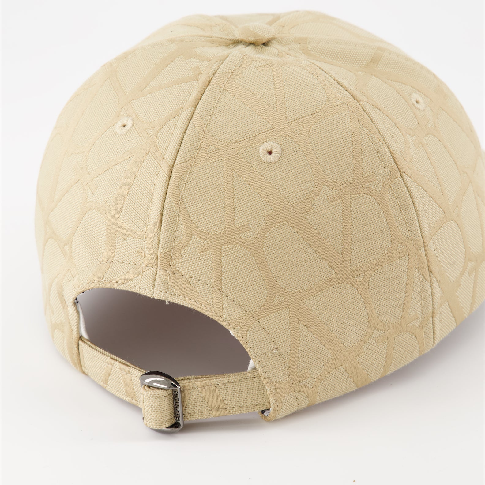 Valentino Garavani, VLogo cap, luxury cap, high-end accessories, beige cotton cap