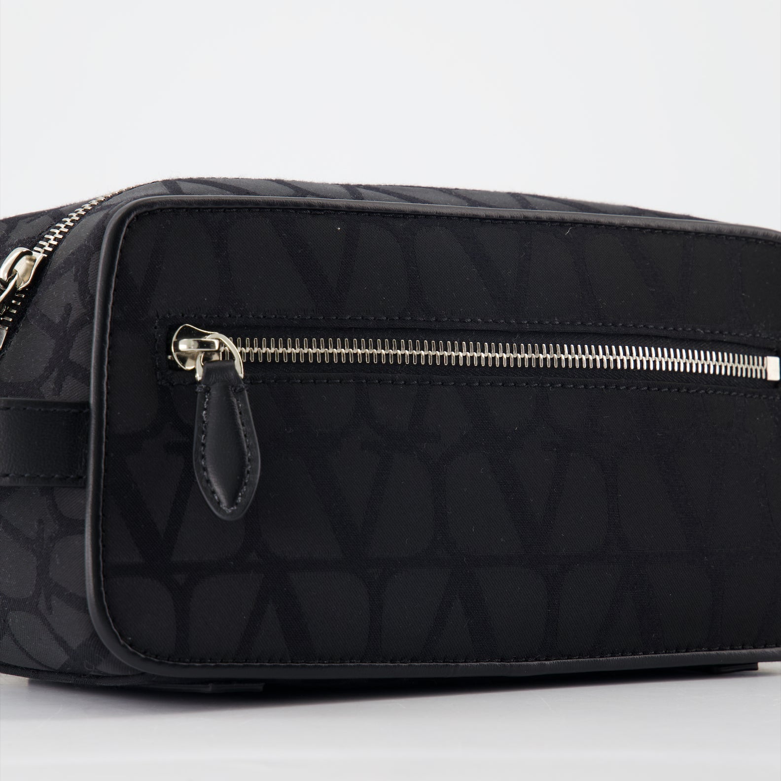 Valentino Garavani, VLogo Toiletry Bag, Luxury travel accessories, Monogrammed canvas, High-end grooming bag