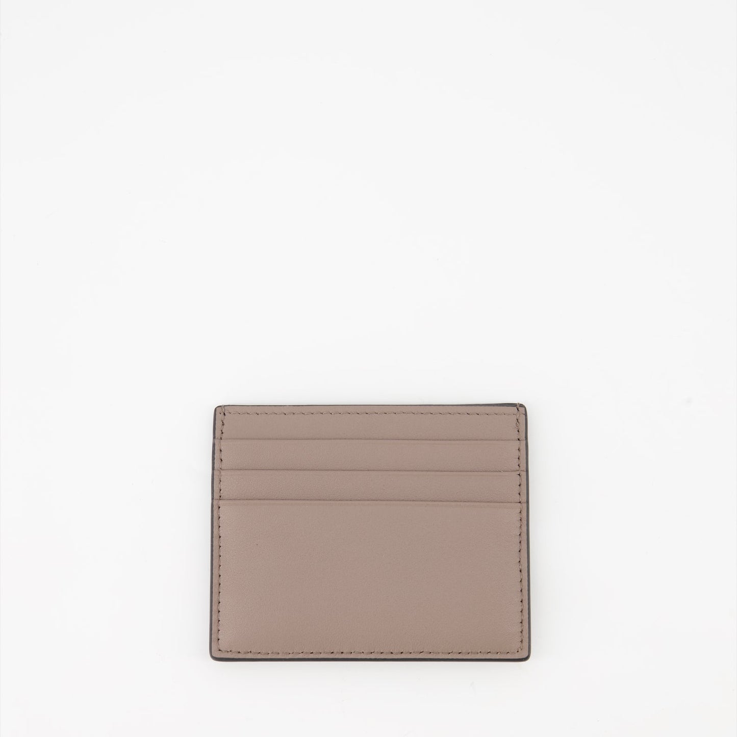 Valentino Garavani, beige leather card holder, VLogo card holder, luxury accessories, elegant card holder