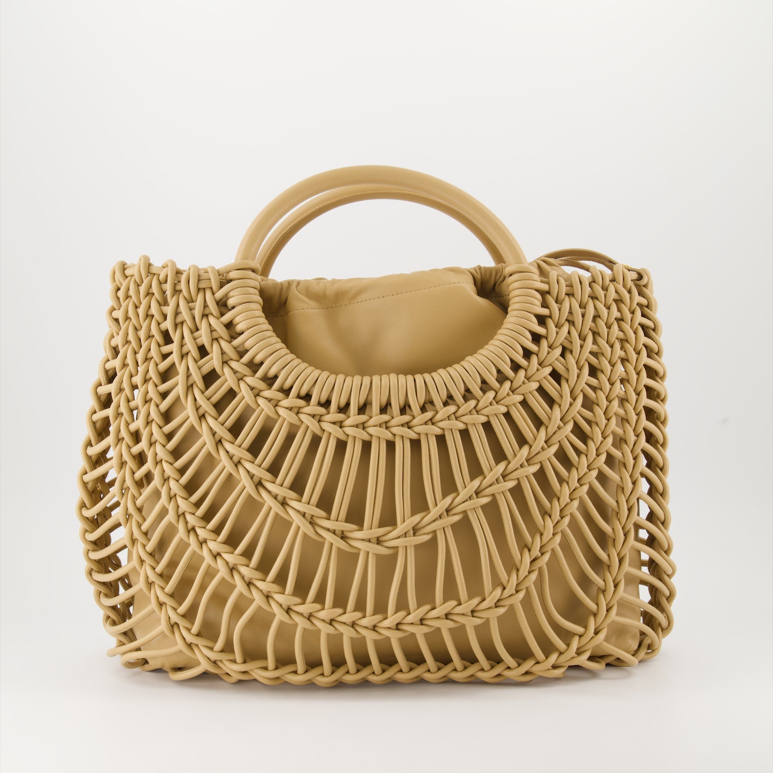 Luxury tote bag, Designer leather bag, Woven handbag, Valentino Garavani accessories, High-end fashion