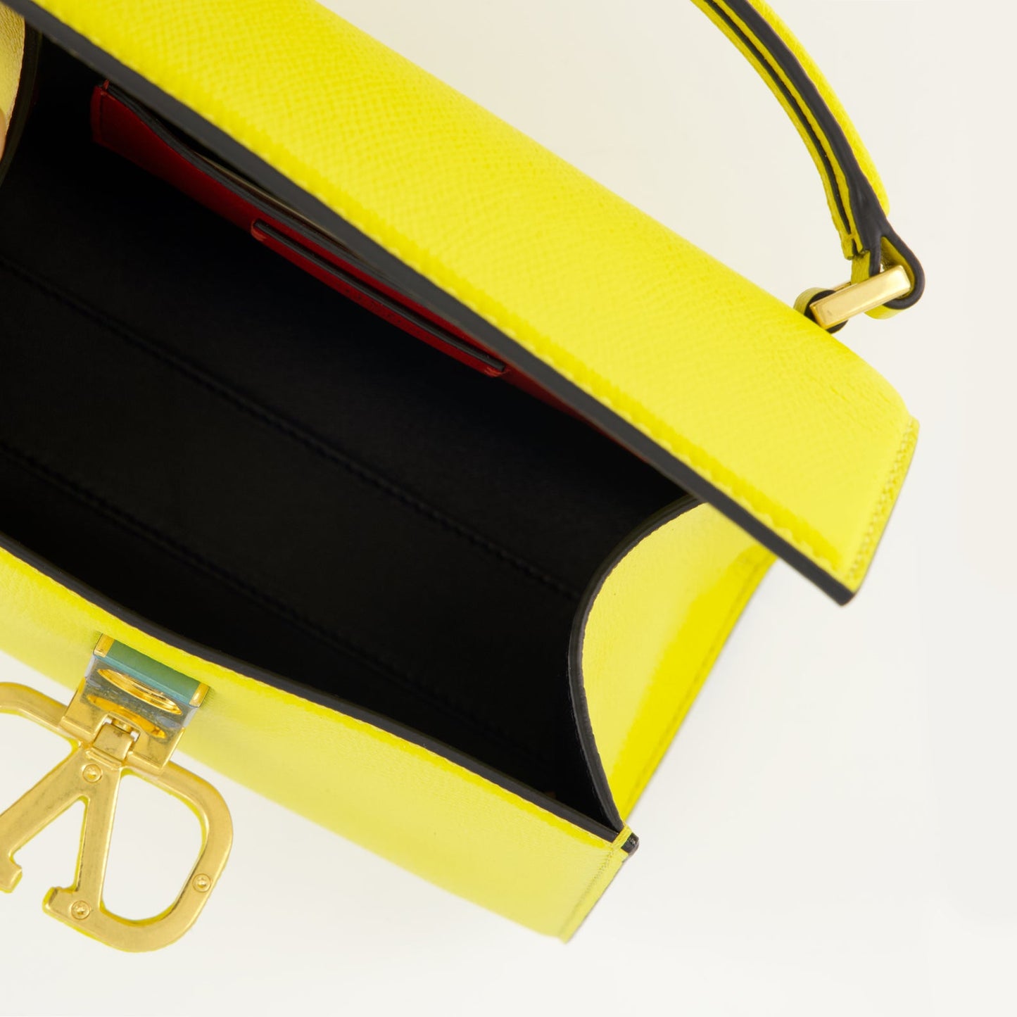 Valentino Garavani, yellow leather handbag, luxury handbag, VSLing, designer handbag