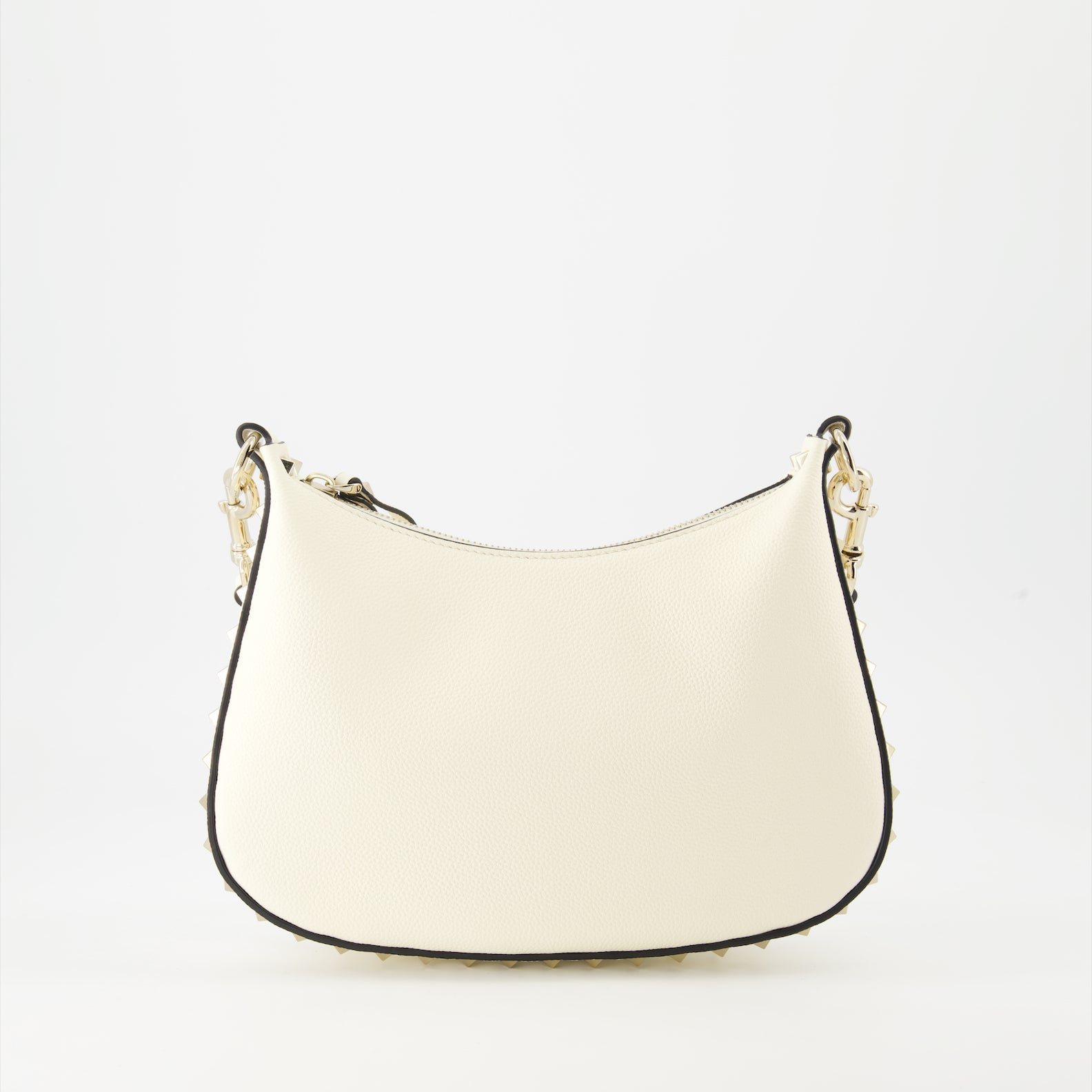 Valentino Garavani, Beige Hobo Bag, luxury accessory, elegant design, high-end fashion