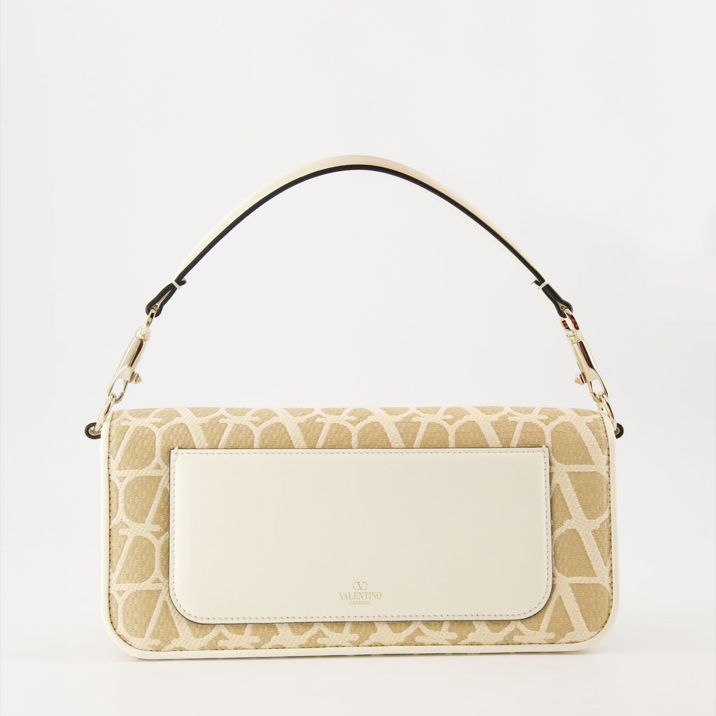 Valentino Garavani, raffia and leather bag, luxury handbag, Locò bag, designer accessories