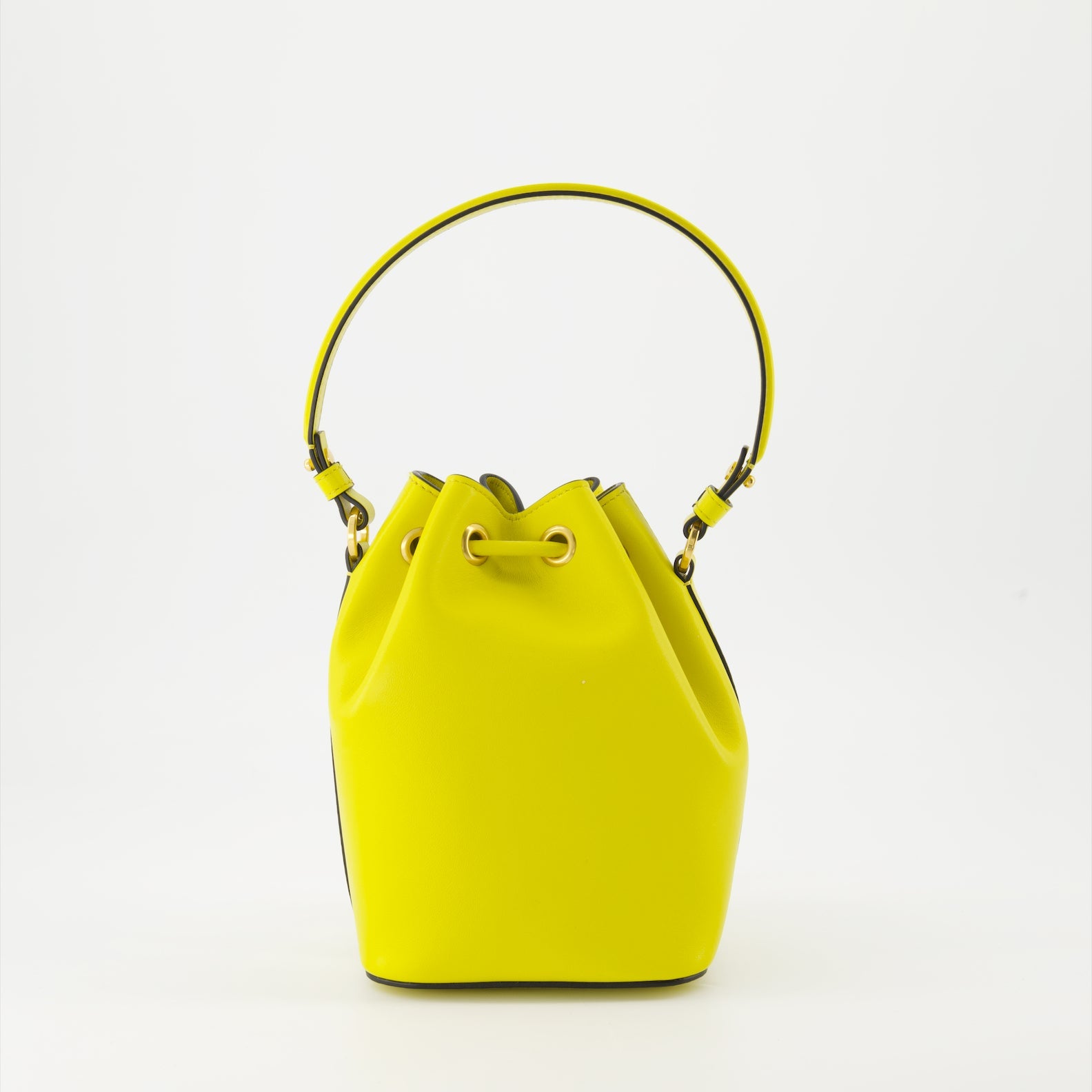 VLogo Signature, leather bucket bag, Valentino Garavani, yellow nappa leather, luxury accessory