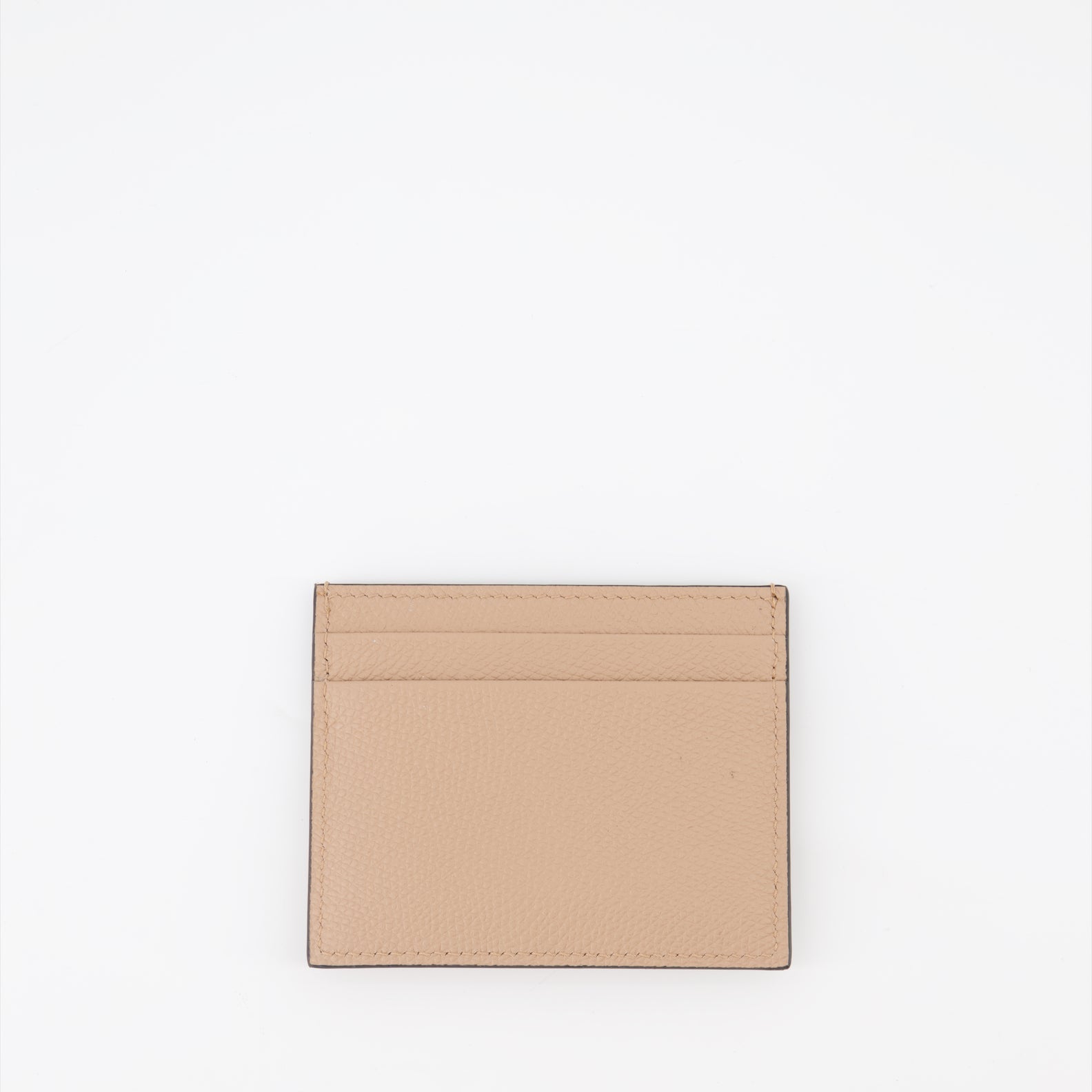Valentino, VLogo cardholder, luxury accessories, minimalist design, beige cardholder