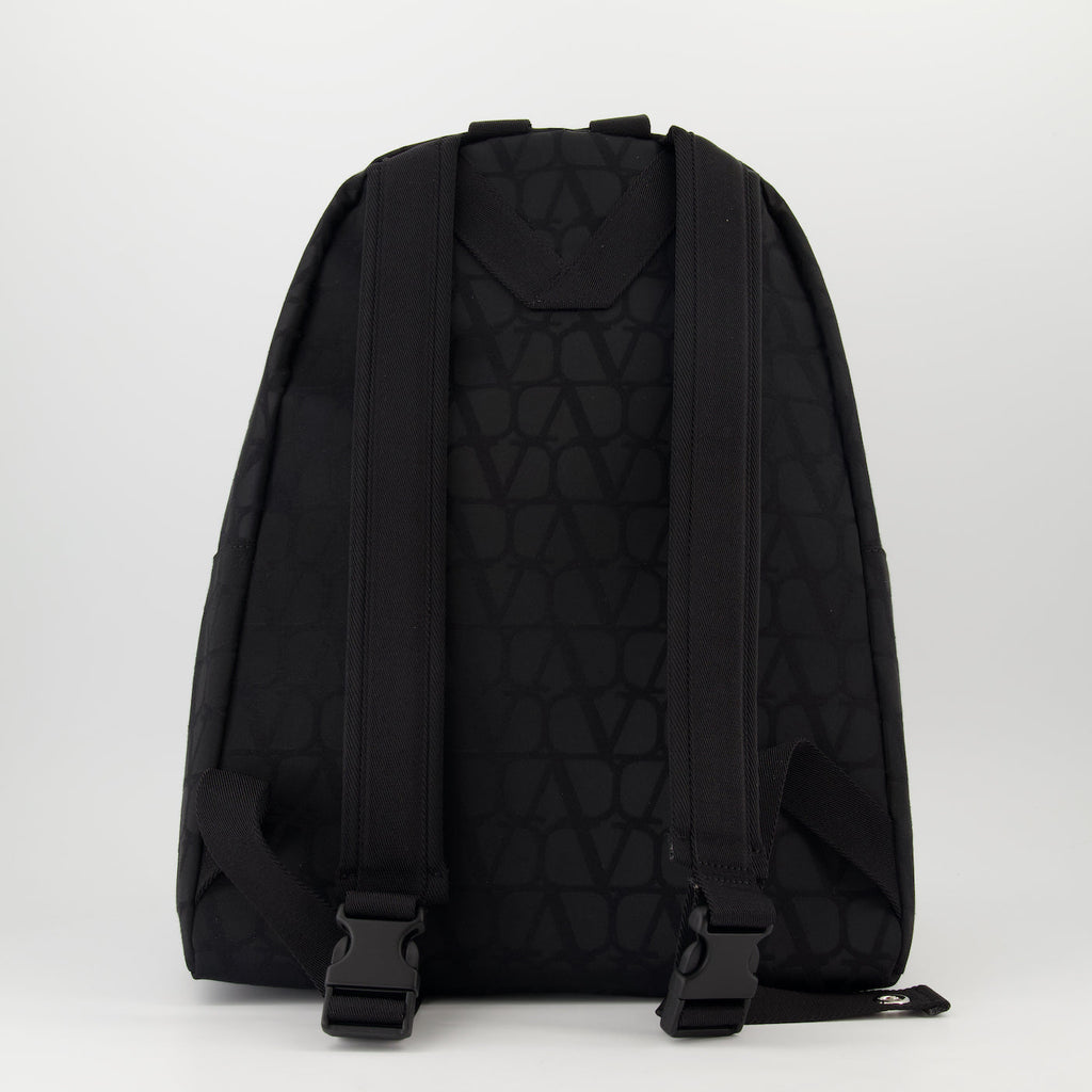 Valentino Garavani, monogram backpack, luxury accessories, VLogo backpack, premium canvas backpack