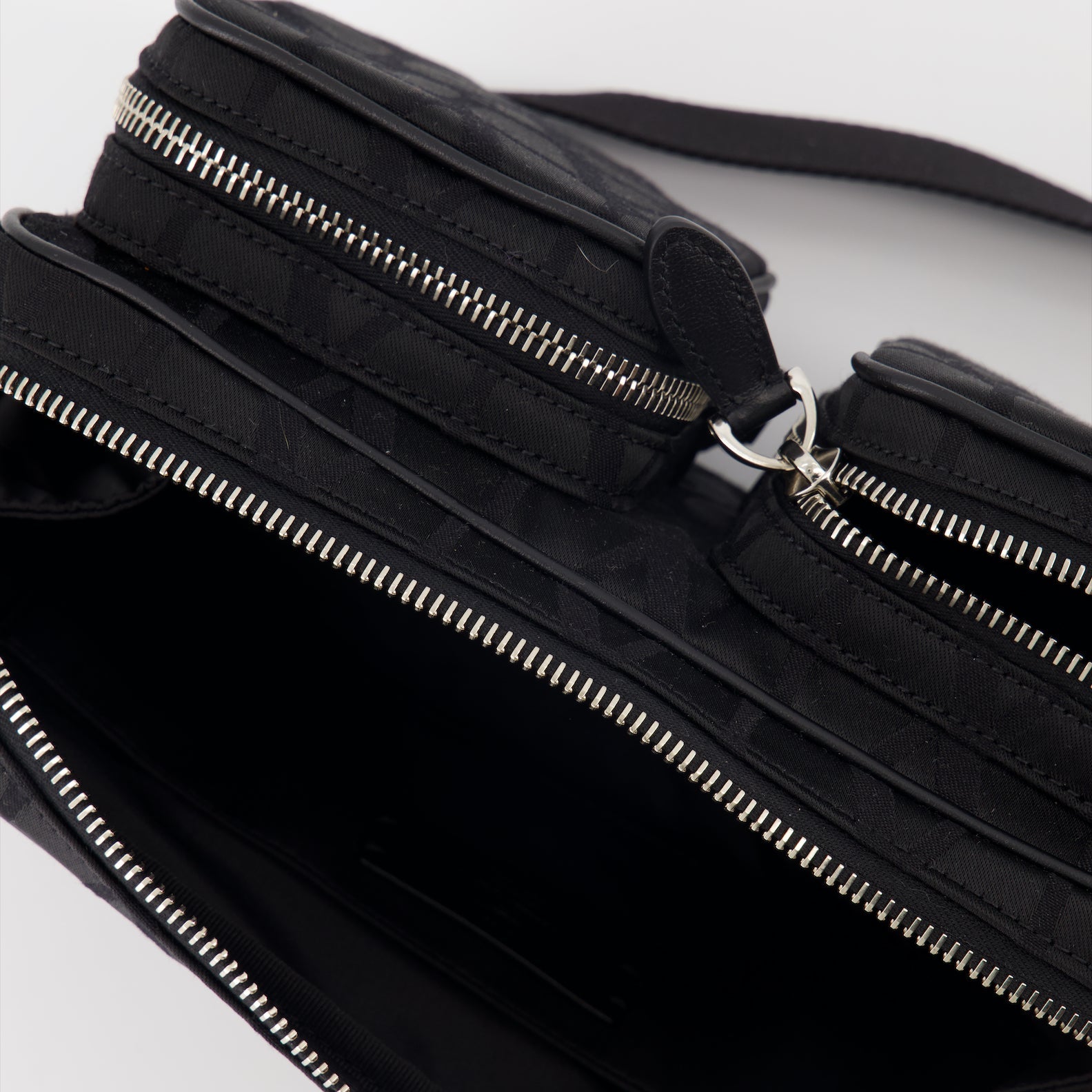 Valentino Garavani, VLogo shoulder bag, luxury accessories, black designer bag, high-end fashion