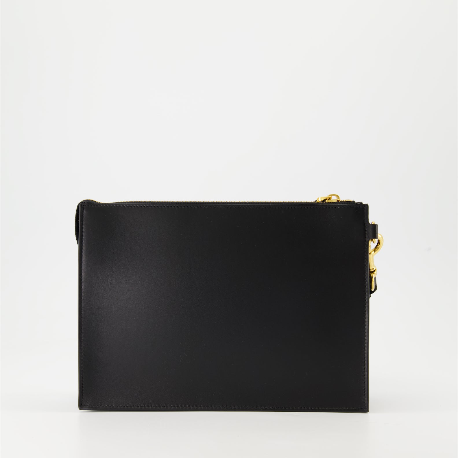 luxury leather clutch, Valentino Garavani, smooth leather accessory, high-end fashion, sophisticated clutch