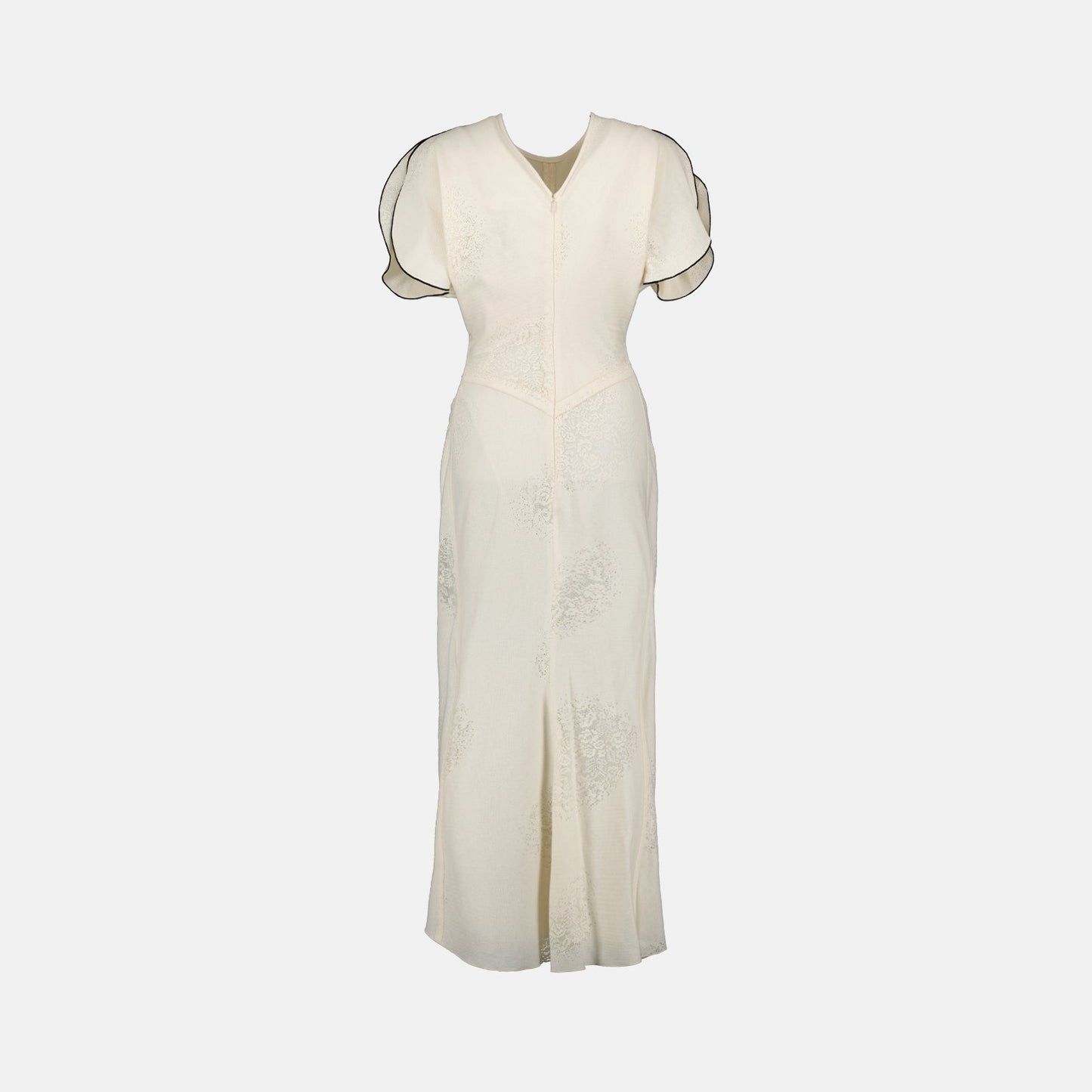 Victoria Beckham, ruched midi dress, white dress, luxury fashion, sophisticated style