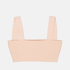 Victoria Beckham, pink bandeau, peach viscose, luxury accessories, designer wear