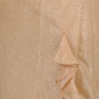 rose gold dress, lurex slip dress, Victoria Beckham dress, luxury evening wear, high-end fashion