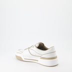 Dolce & Gabbana sneakers, luxury leather sneakers, white beige sneakers, high-end men's footwear, premium sneakers for men