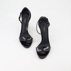 baroque sandals, shiny leather heels, luxury footwear, Dolce & Gabbana sandals, elegant high heels