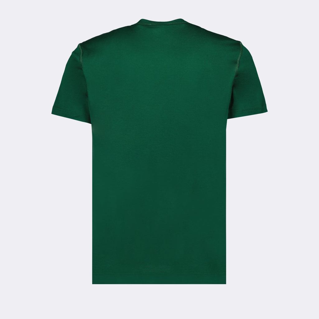 Dolce & Gabbana, logo T-shirt, green T-shirt, luxury casual wear, designer T-shirt