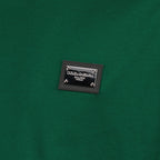 Dolce & Gabbana, logo T-shirt, green T-shirt, luxury casual wear, designer T-shirt