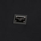 luxury sweatshirt, black sweatshirt, Dolce & Gabbana apparel, designer clothing, logo plaque sweatshirt