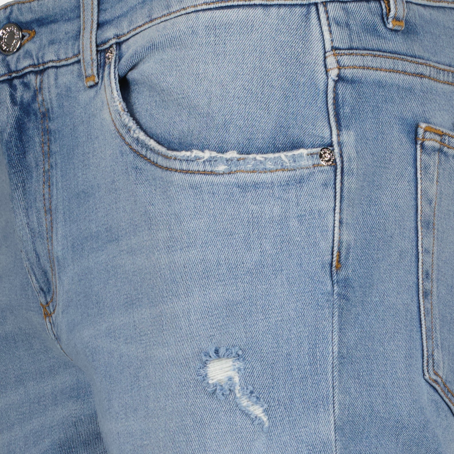 Dolce & Gabbana jeans, light blue distressed jeans, luxury denim, Italian fashion, designer wear