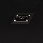 Dolce & Gabbana, Plaque Logo Crop T-shirt, luxury fashion, designer T-shirt, high-end clothing