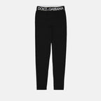 Dolce & Gabbana leggings, luxury leggings, logo leggings, black leggings, designer activewear