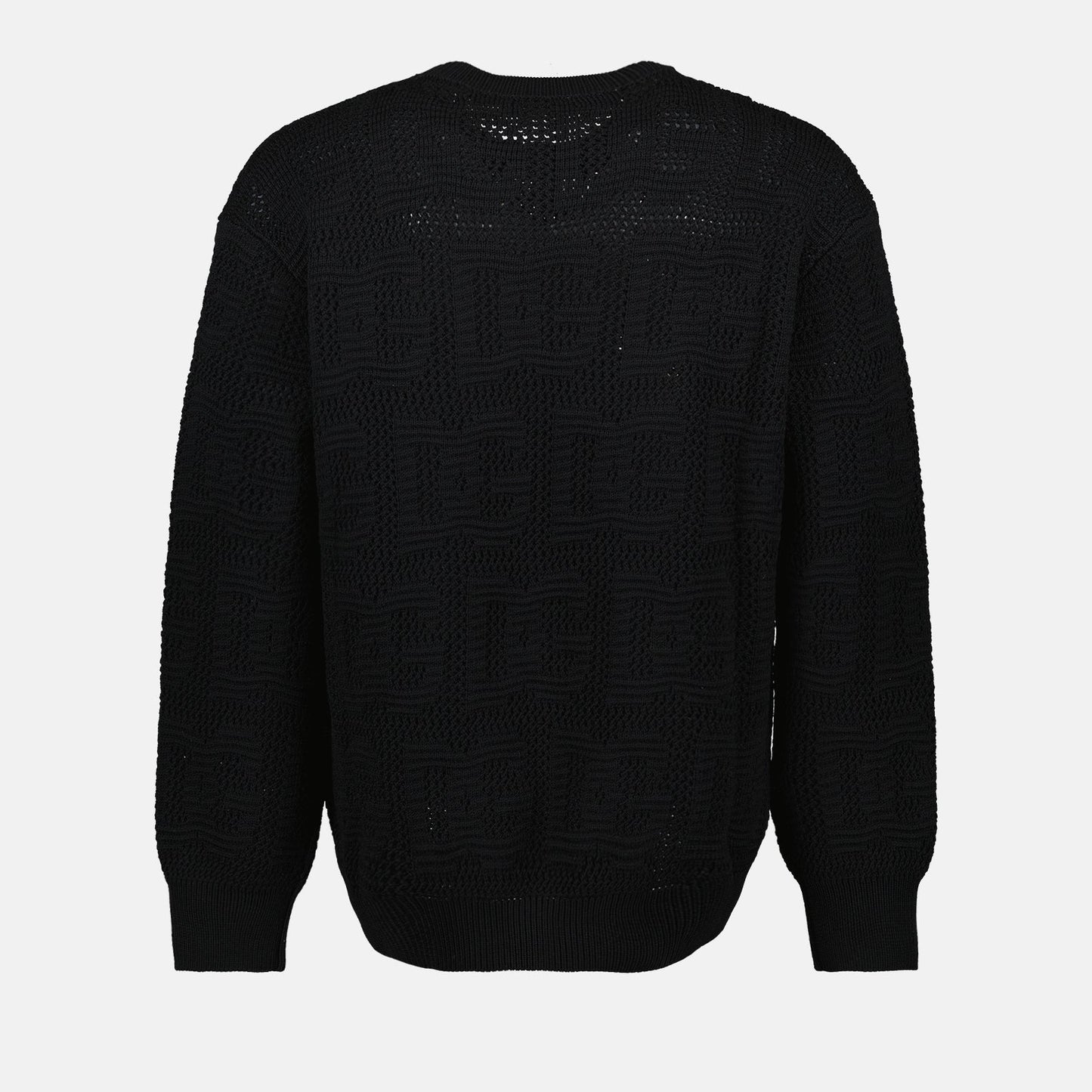 Dolce & Gabbana sweater, luxury knitwear, openwork sweater, premium wool sweater, designer clothing