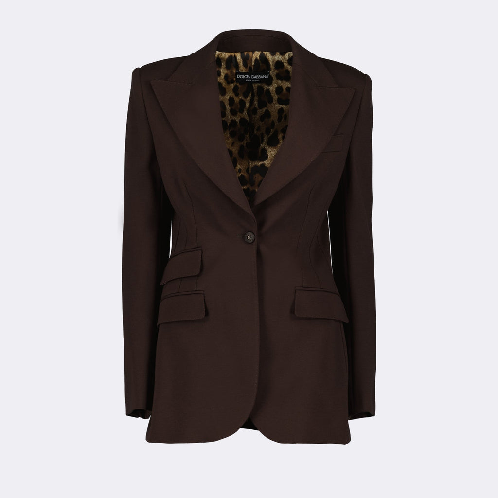 Dolce & Gabbana blazer, brown blazer, luxury menswear, high-end fashion, stylish blazer