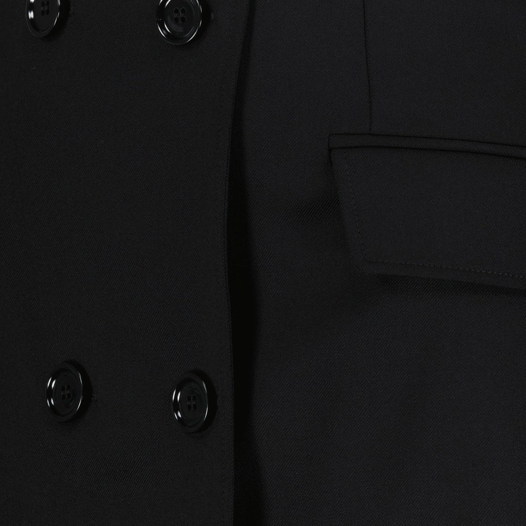 black wool mini skirt, Dolce & Gabbana skirt, luxury wool skirt, high-end fashion, designer mini skirt