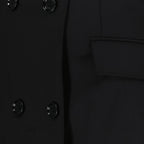 black wool mini skirt, Dolce & Gabbana skirt, luxury wool skirt, high-end fashion, designer mini skirt