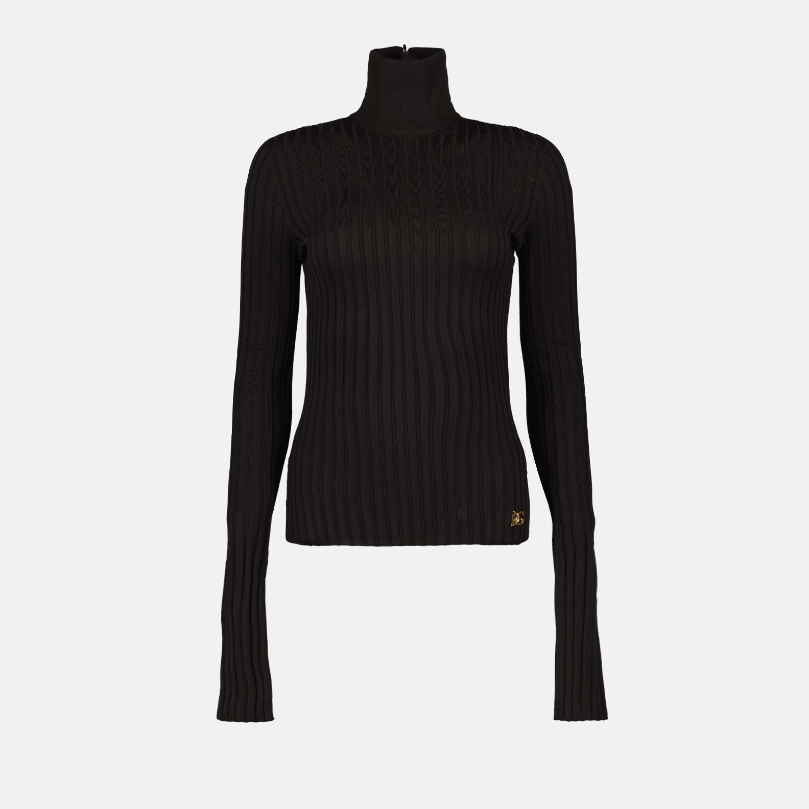 Dolce & Gabbana, fine wool pullover, luxury knitwear, DG logo sweater, high-end fashion