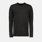Dolce & Gabbana T-shirt, Luxury long-sleeve T-shirt, Grey designer T-shirt, High-end casual wear, Fashionable men's top