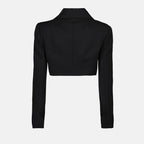 crop wool jacket, Dolce & Gabbana, luxury fashion, autumn wardrobe, tailored jacket