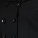 crop wool jacket, Dolce & Gabbana, luxury fashion, autumn wardrobe, tailored jacket