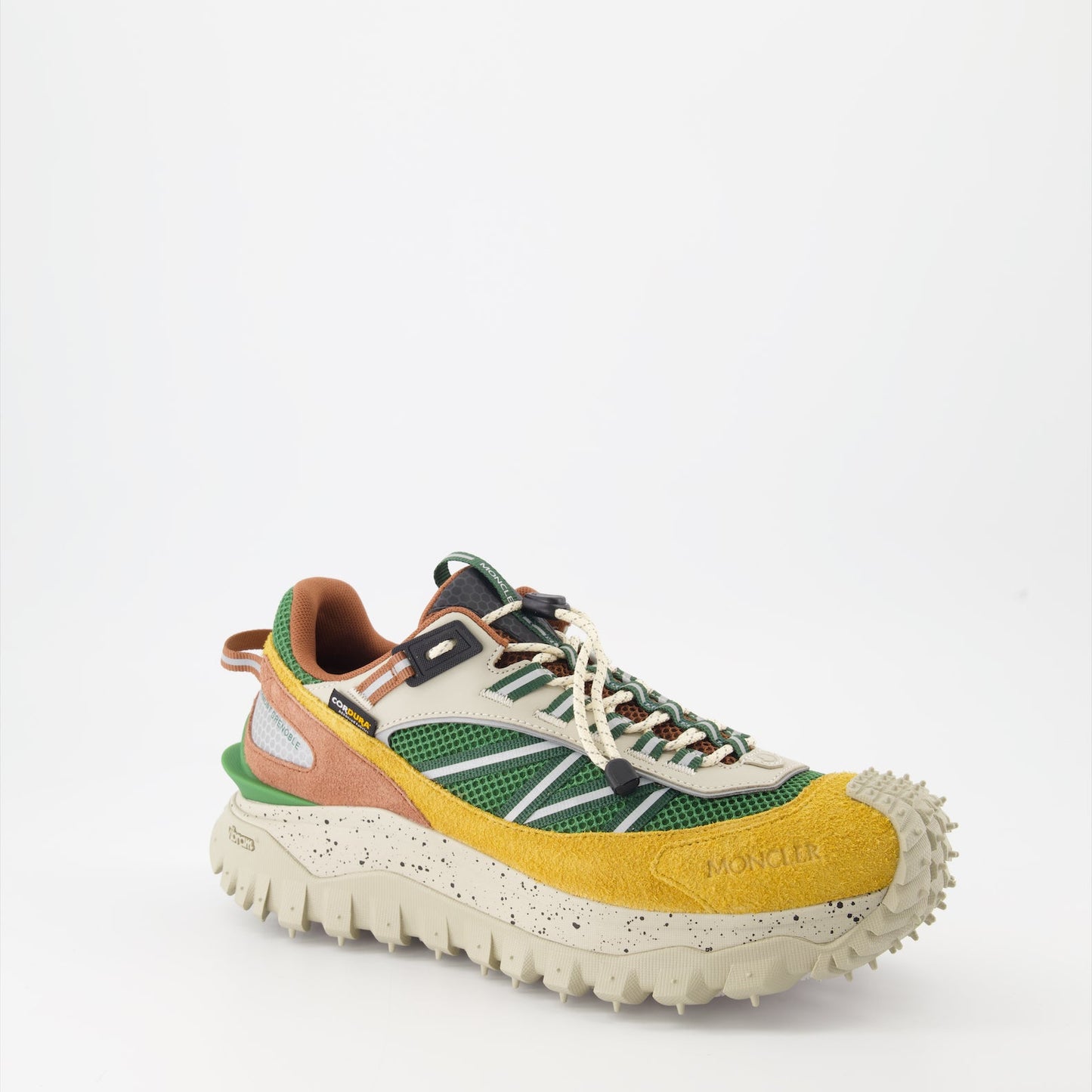 Trailgrip sneakers, Moncler footwear, luxury suede sneakers, designer mesh sneakers, high-end sneakers