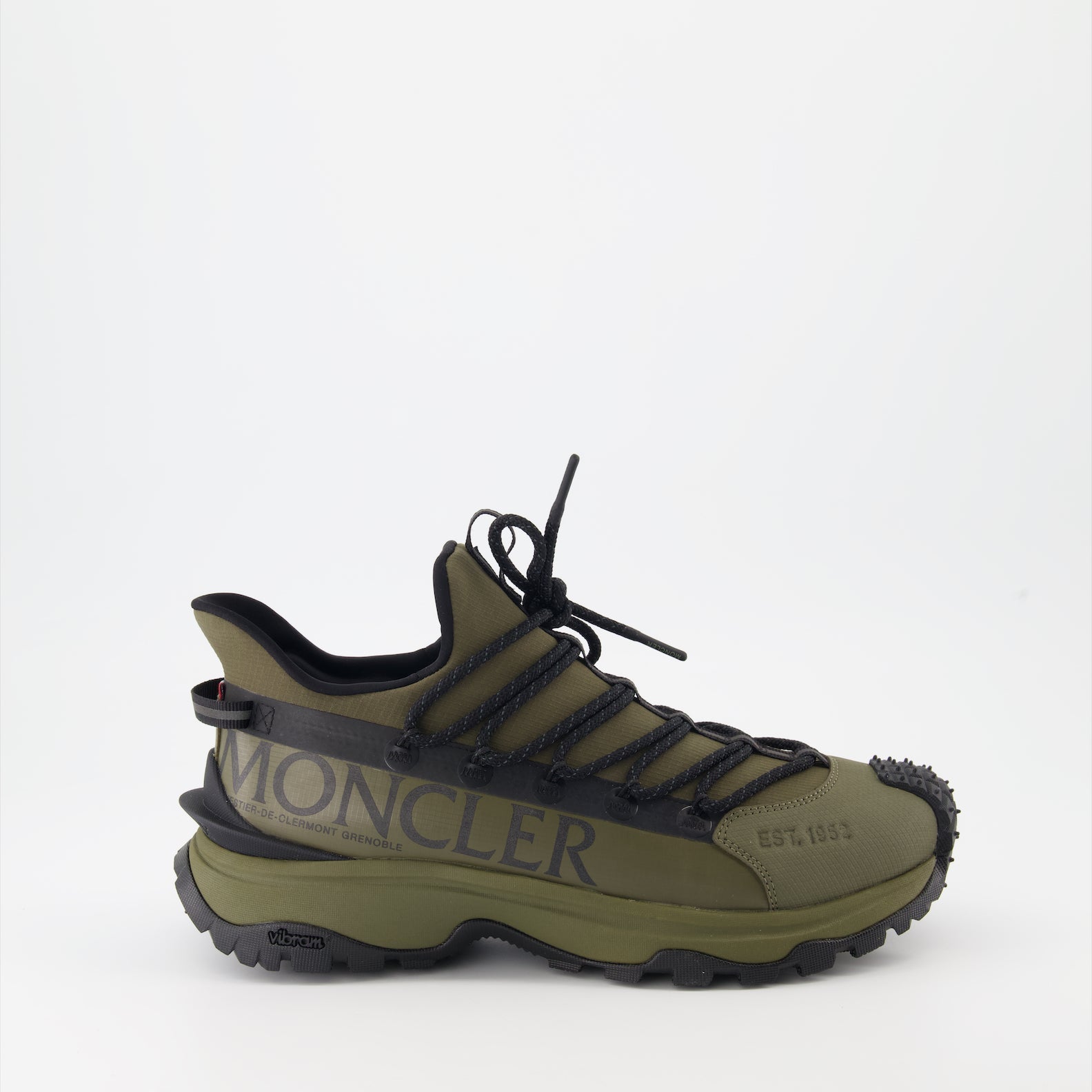 Trailgrip Lite2, luxury sneakers, lightweight comfort, khaki nylon sneakers, Moncler footwear