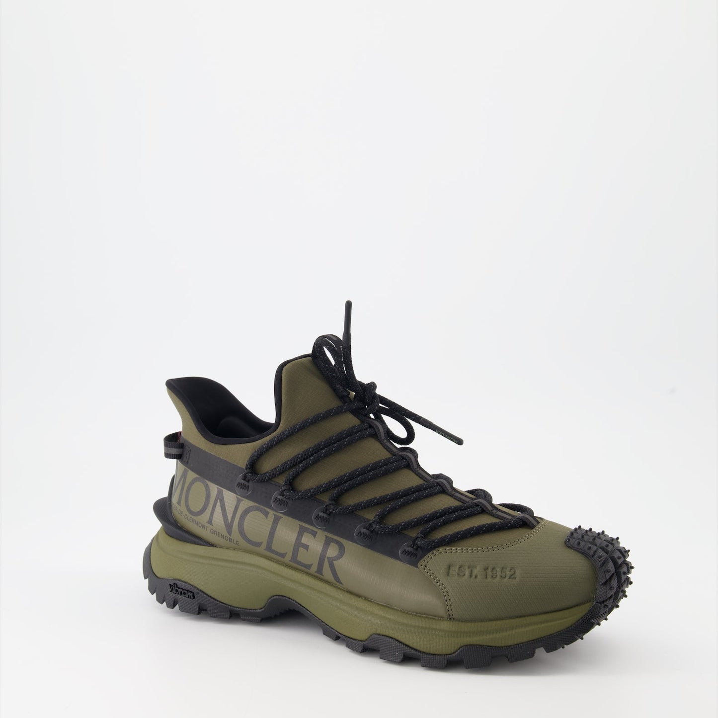 Trailgrip Lite2, luxury sneakers, lightweight comfort, khaki nylon sneakers, Moncler footwear