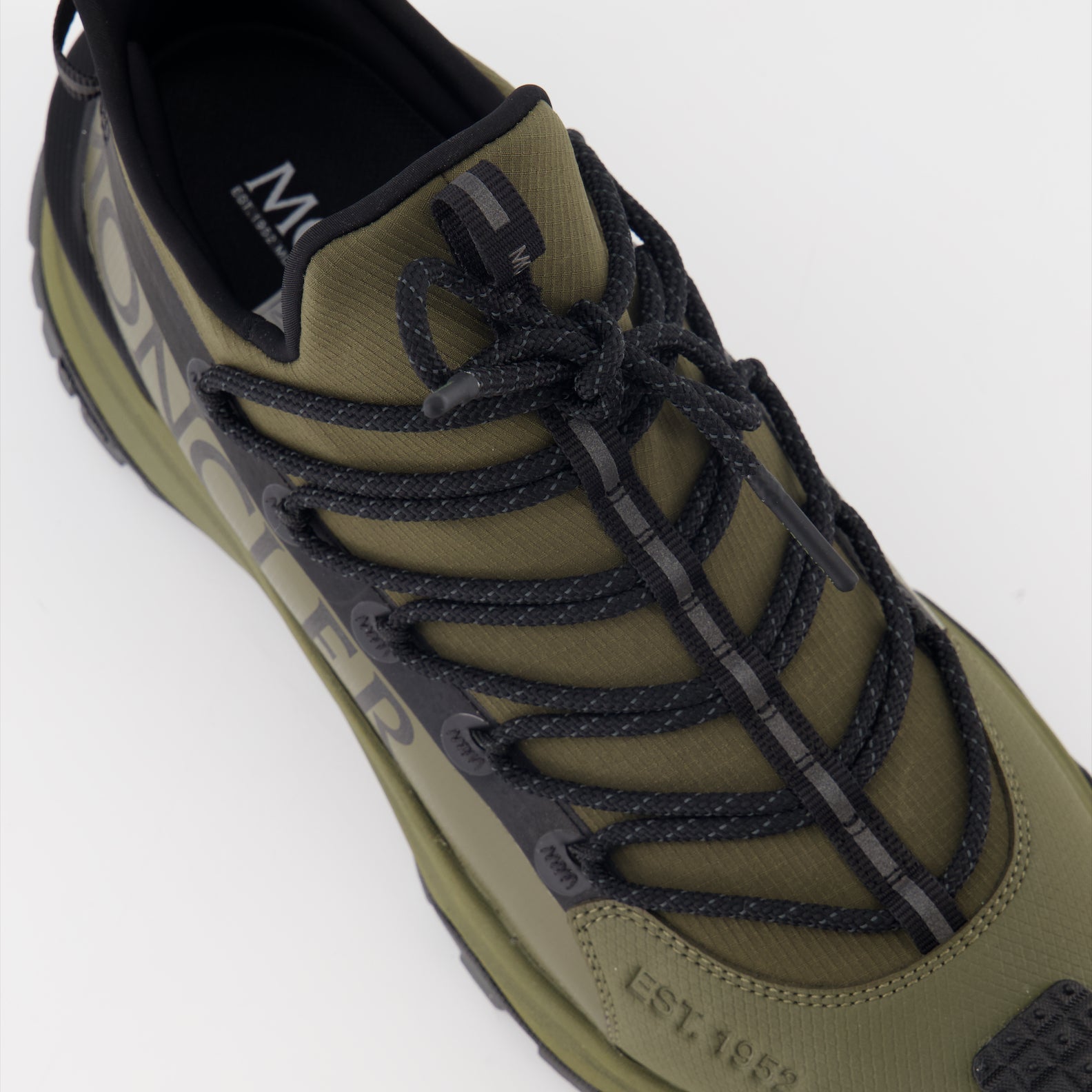 Trailgrip Lite2, luxury sneakers, lightweight comfort, khaki nylon sneakers, Moncler footwear