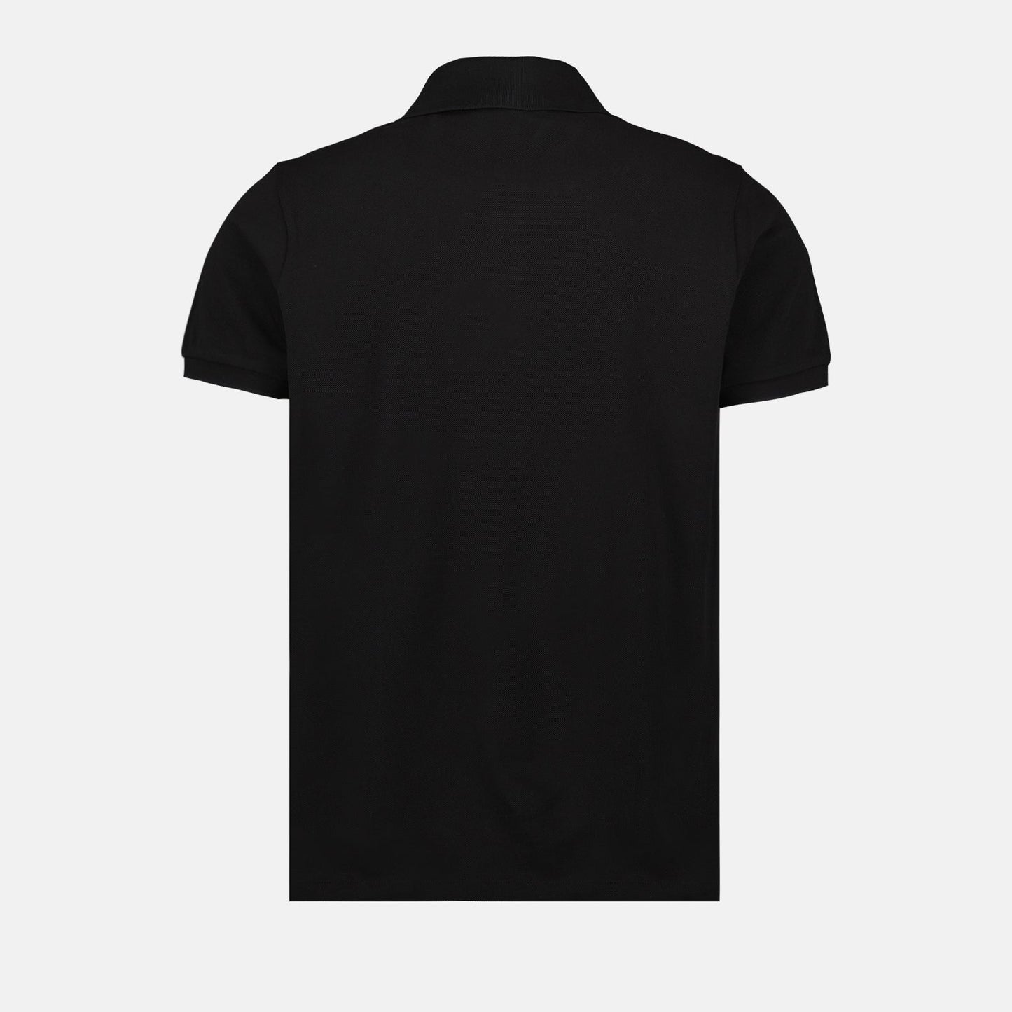 Moncler polo, black logo polo, luxury menswear, designer polo shirts, high-end fashion