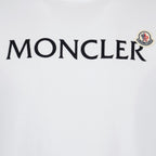 White T-shirt, Moncler, Logo T-shirt, luxury fashion, premium menswear