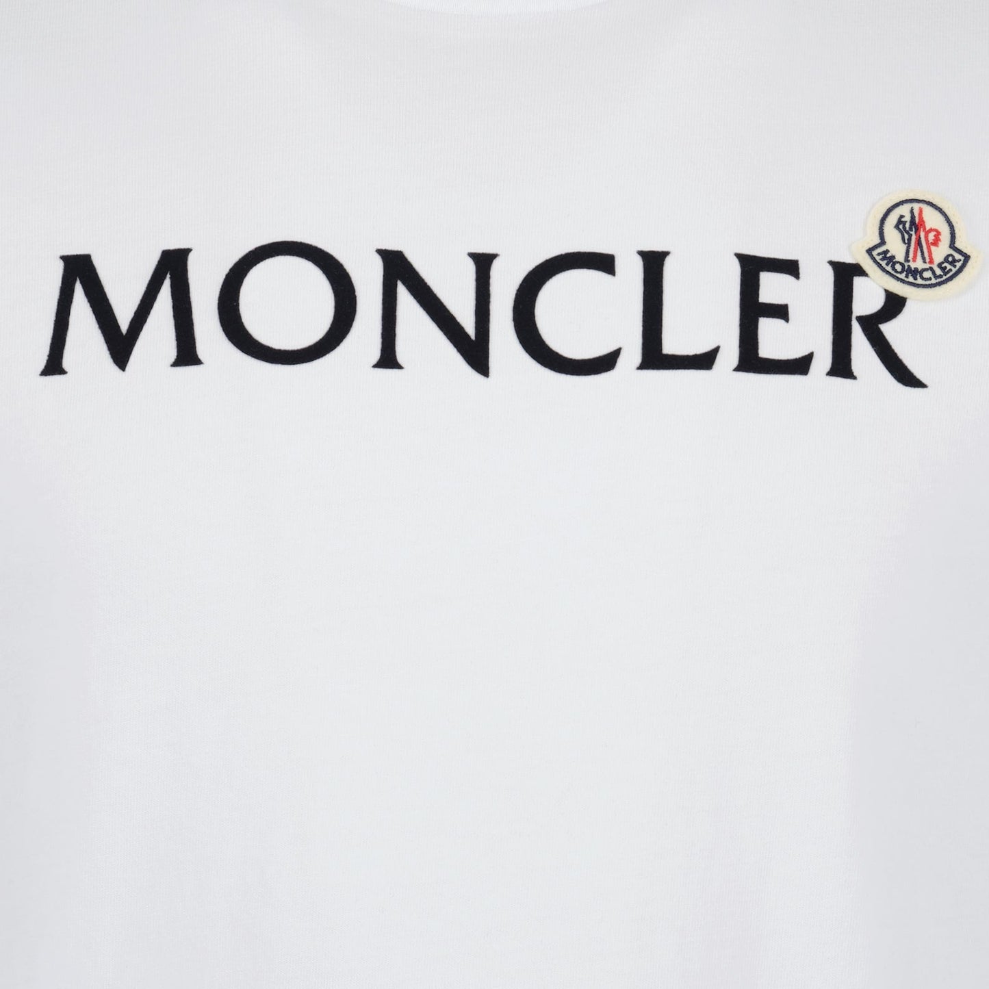 White T-shirt, Moncler, Logo T-shirt, luxury fashion, premium menswear