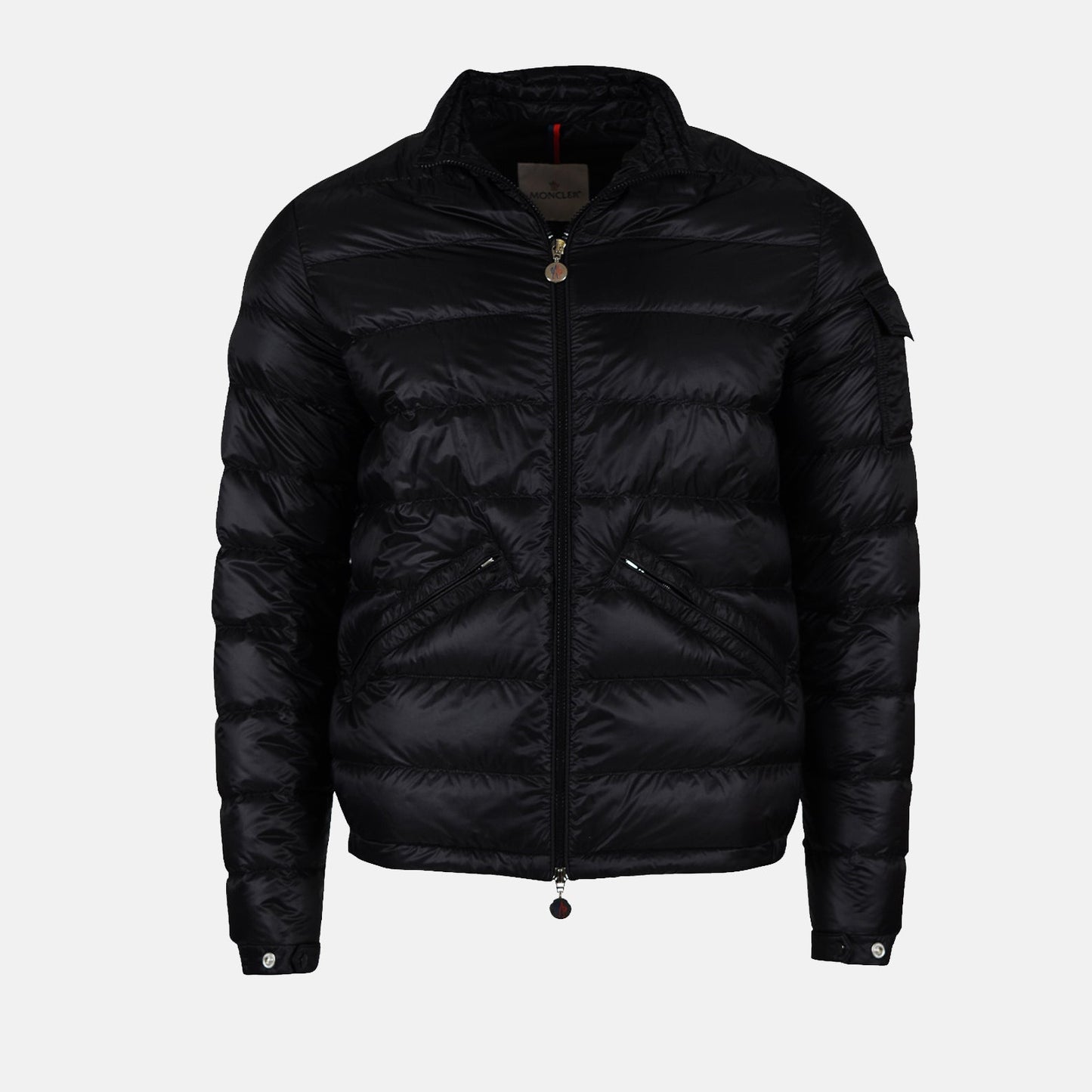 Moncler Agay Down Jacket, Luxury Winter Jacket, High-End Outerwear, Designer Down Jacket, Black Down Jacket