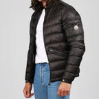 Moncler Agay Down Jacket, Luxury Winter Jacket, High-End Outerwear, Designer Down Jacket, Black Down Jacket