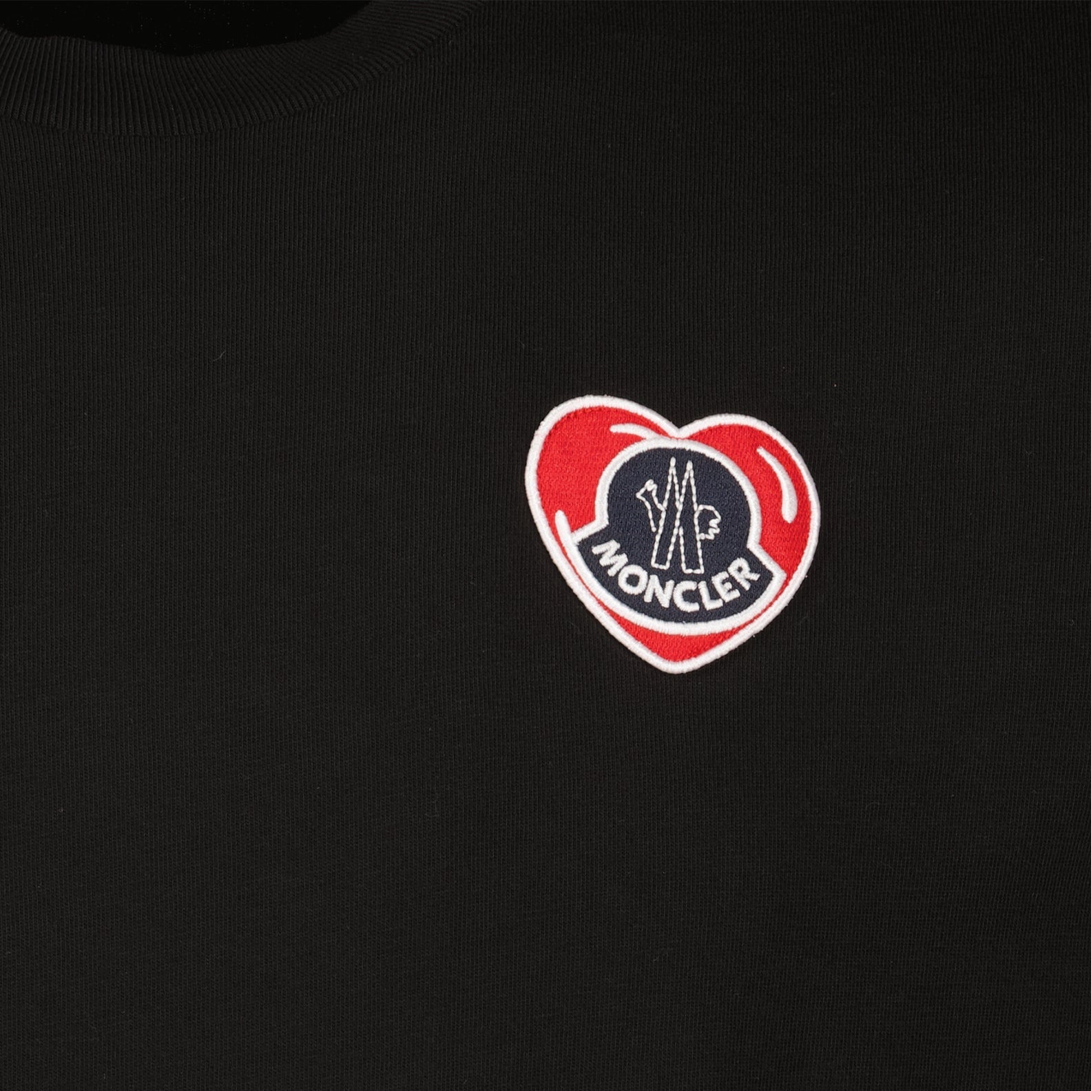 Moncler, T-shirt, luxury fashion, black T-shirt, logo shirt