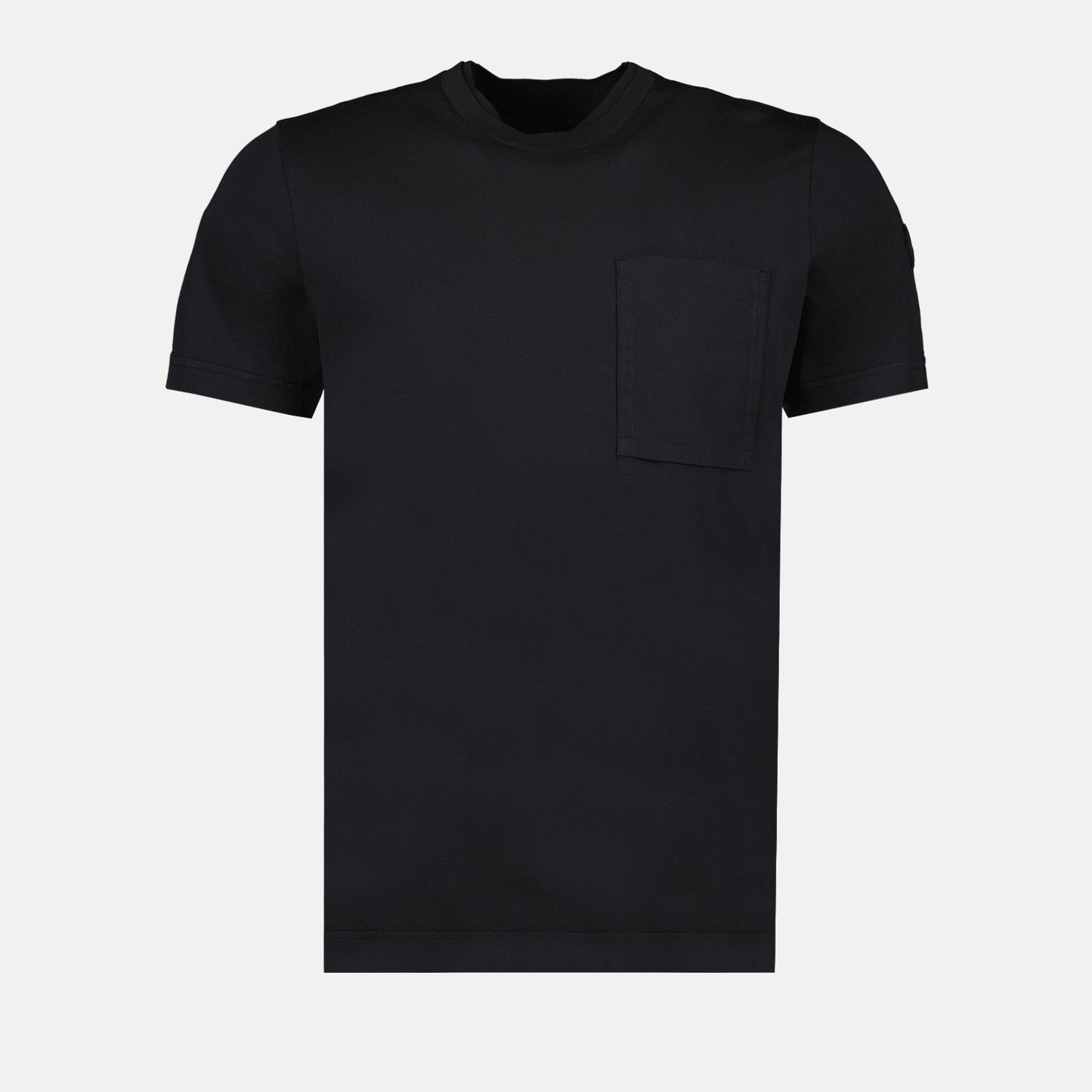 luxury T-shirt, black pocket T-shirt, Moncler shirt, designer casual wear, high-quality tee