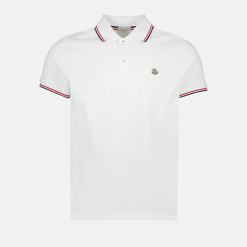 Moncler Polo Shirt with Logo and Trim