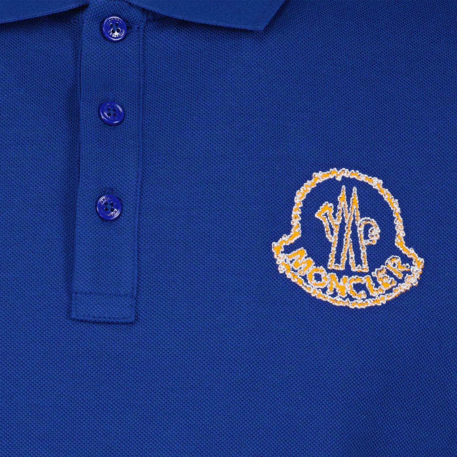 Blue Polo with Moncler Logo