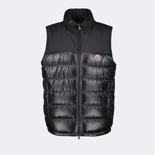 Black Sleeveless Down Jacket