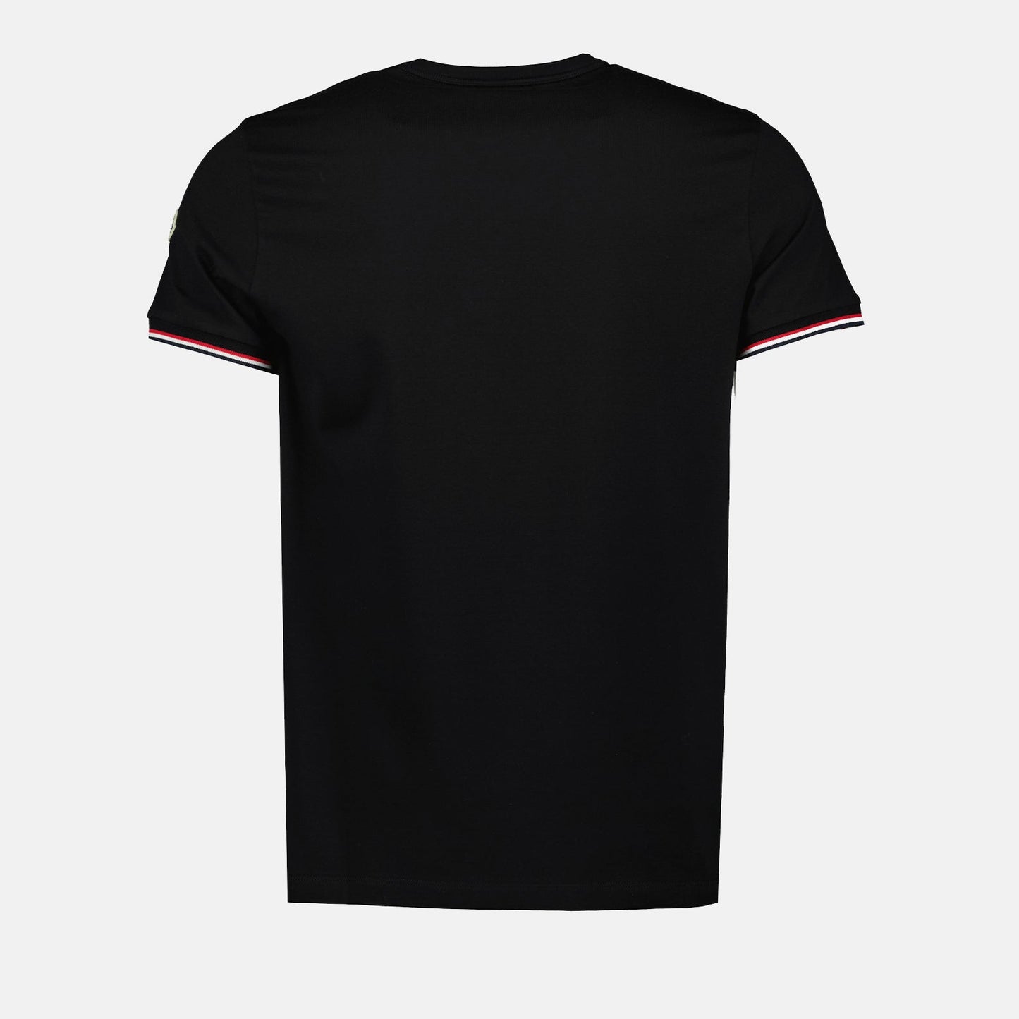 Moncler, Black T-shirt, Logo T-shirt, Trim T-shirt, Luxury T-shirt